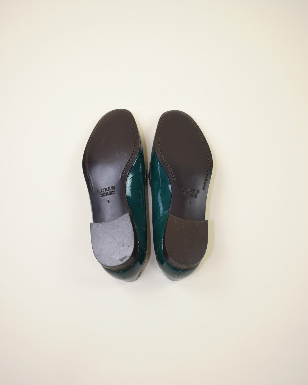 Modern JCrew Patent Leather Loafers - Size 9