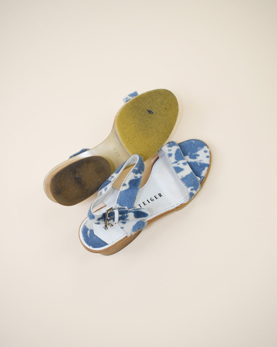 Walter Steiger Cow Hair Sandals - Size 8.5