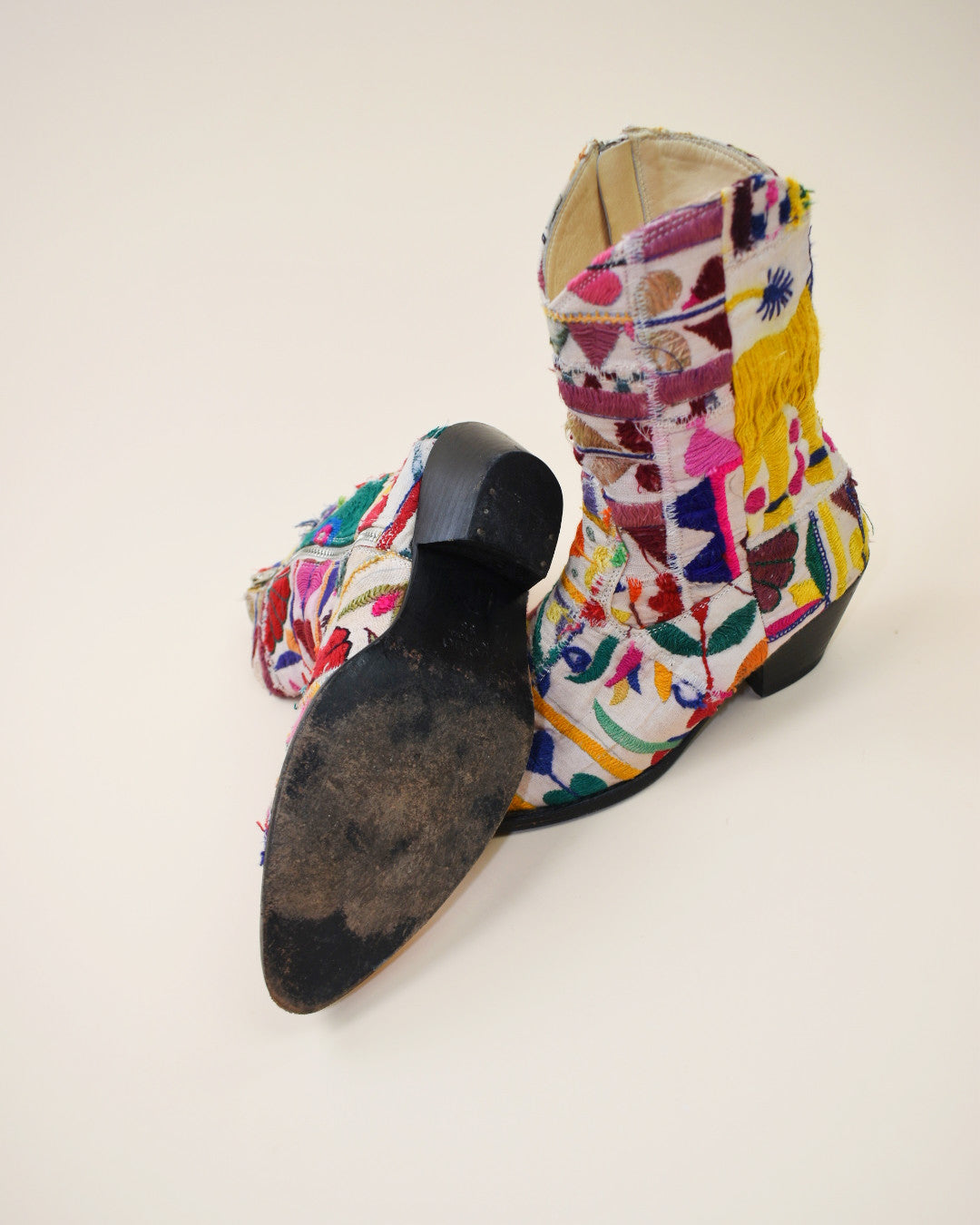 Momo New York Tapestry Western Boots - Size 38, 7.5