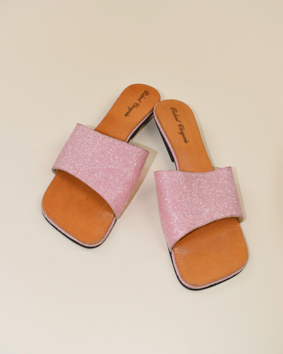 Robert Clergerie Pink Sparkle Sandals - Size 7.5