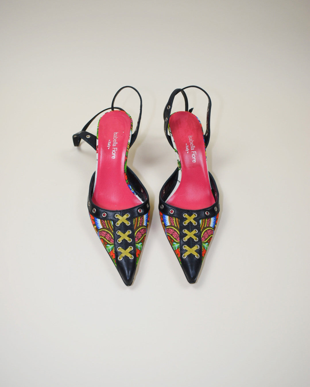 Y2K Studded Strappy Heels - Size 7.5