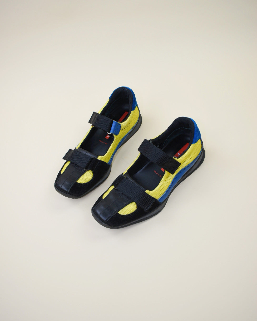 Prada Suede Mary Jane Sneakers - Size 38,7.5