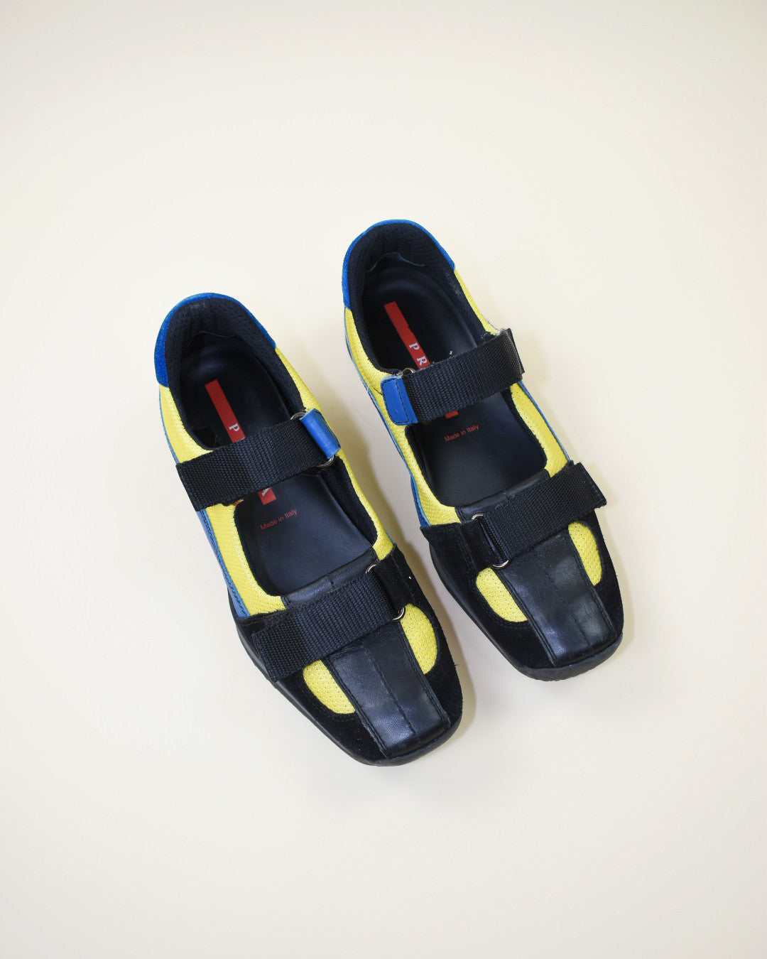 Prada Suede Mary Jane Sneakers - Size 38,7.5