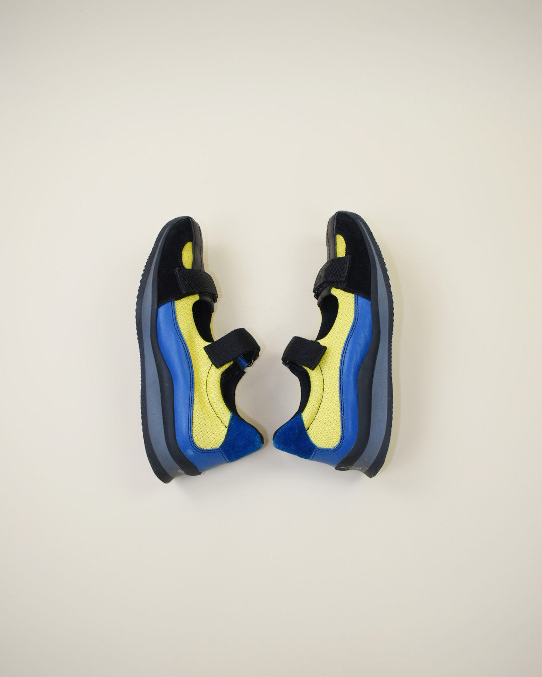 Prada Suede Mary Jane Sneakers - Size 38,7.5