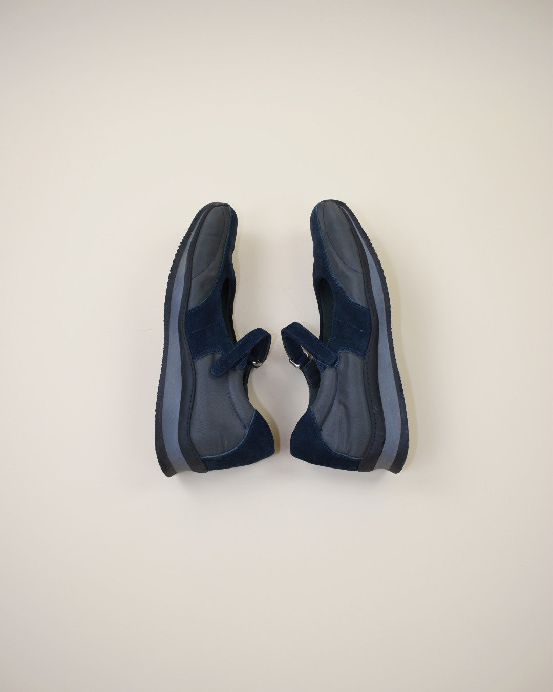 Prada Blue Mary Jane Sneakers - Size 38.5, 8