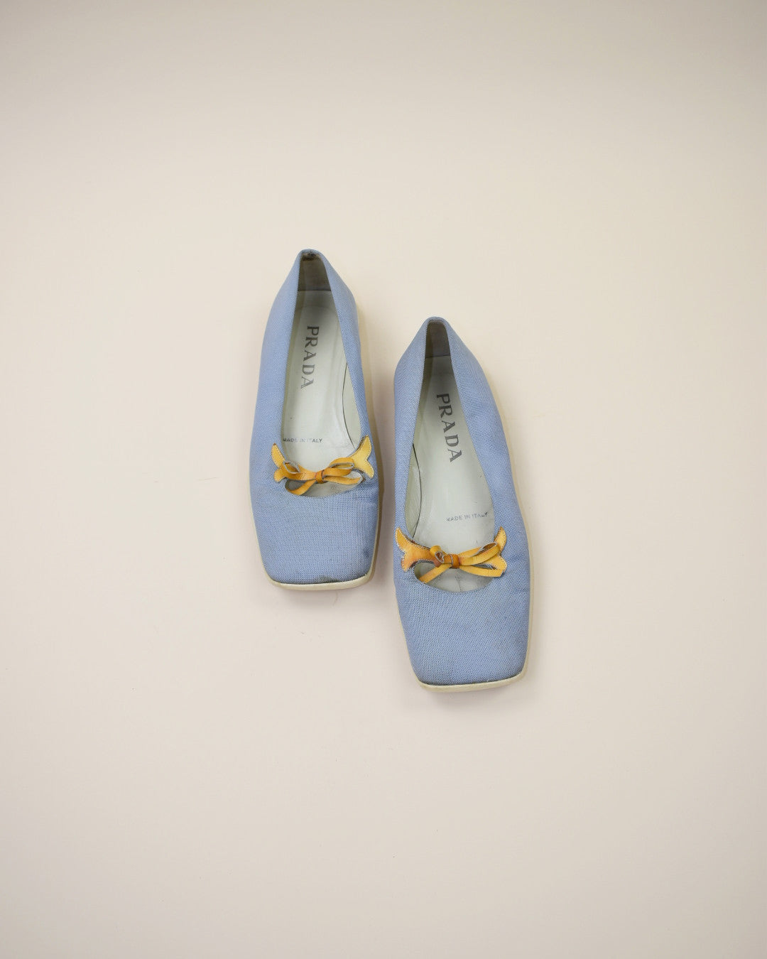 Vintage Prada Blue Flats - Size 38, 7.5