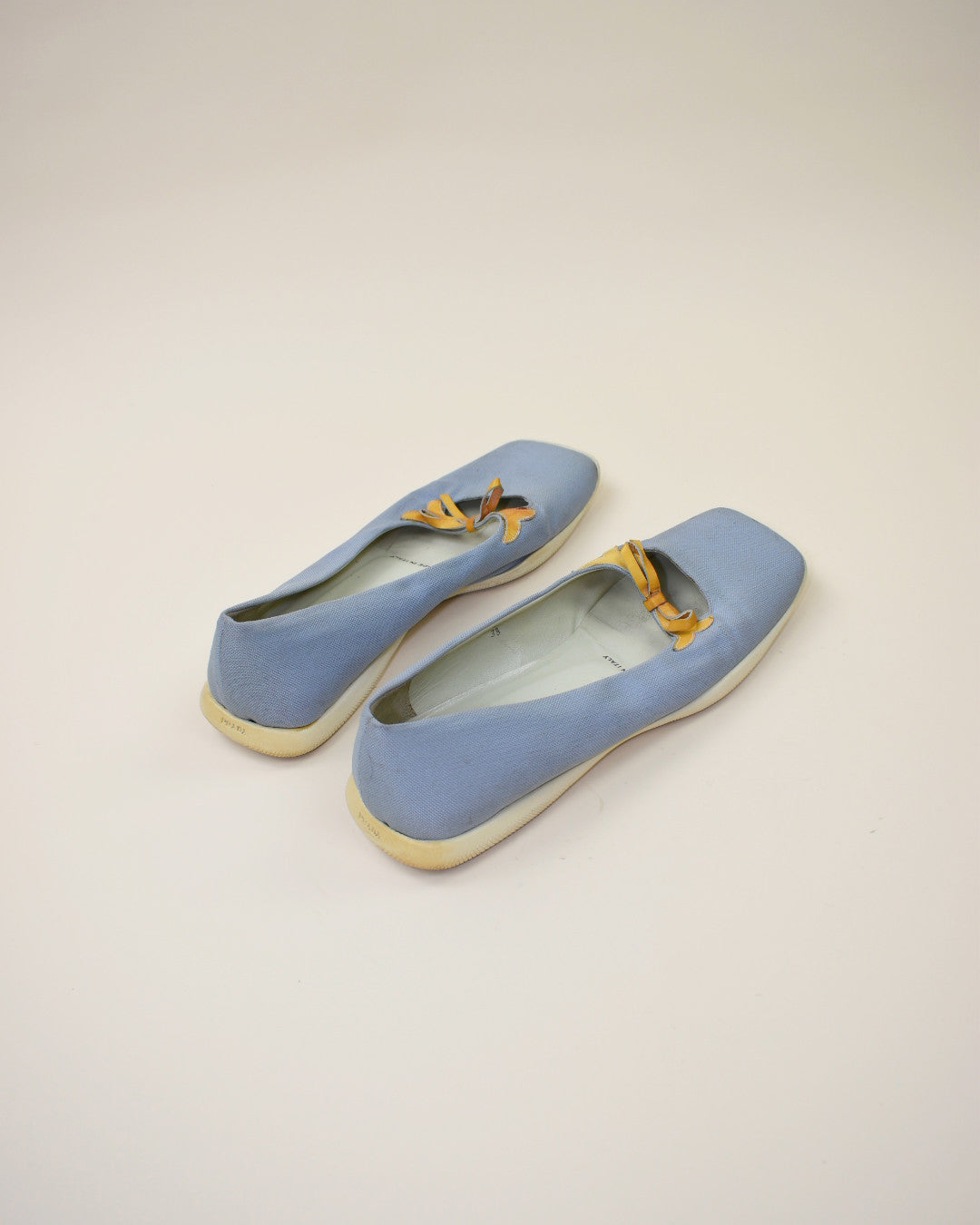Vintage Prada Blue Flats - Size 38, 7.5