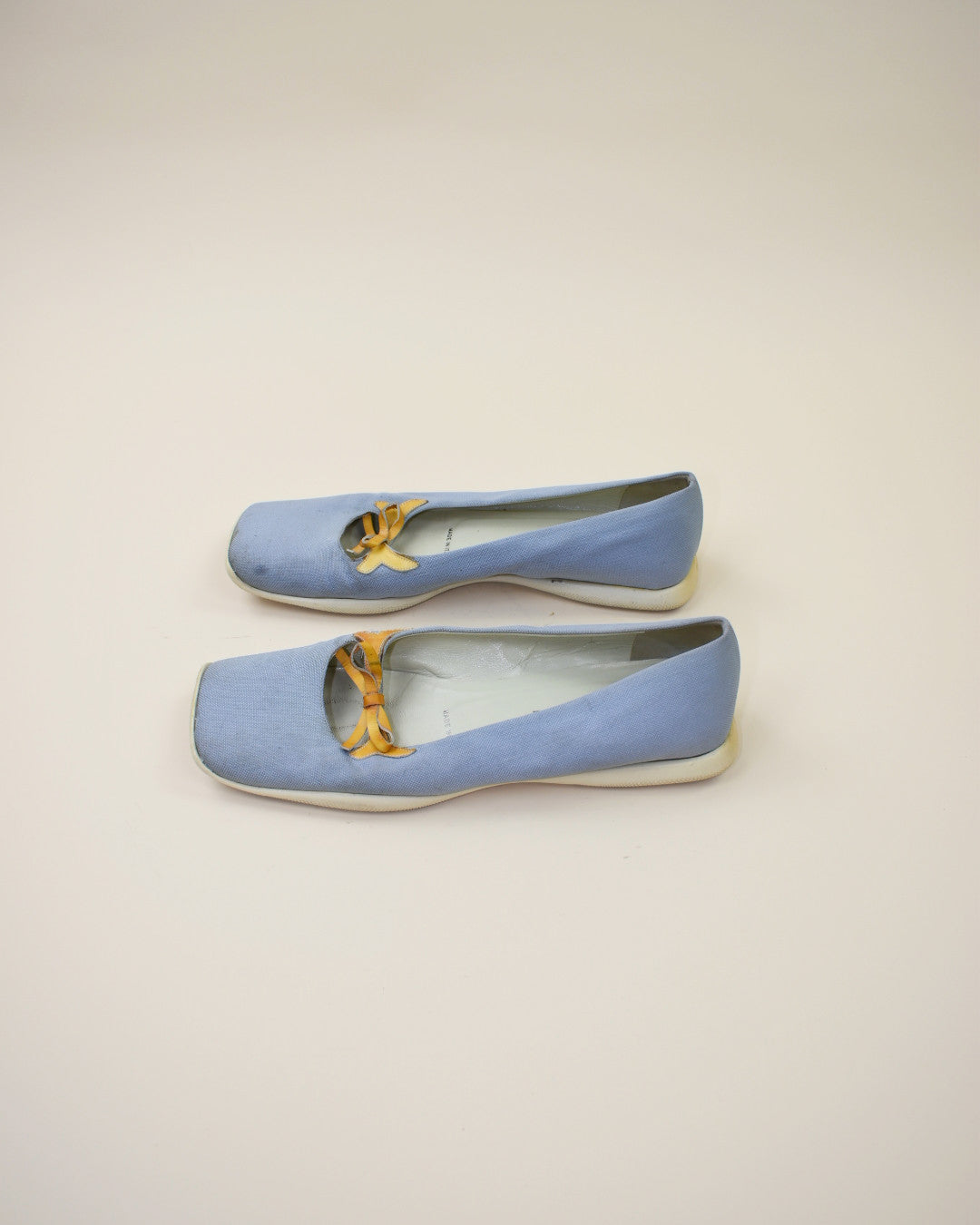 Vintage Prada Blue Flats - Size 38, 7.5