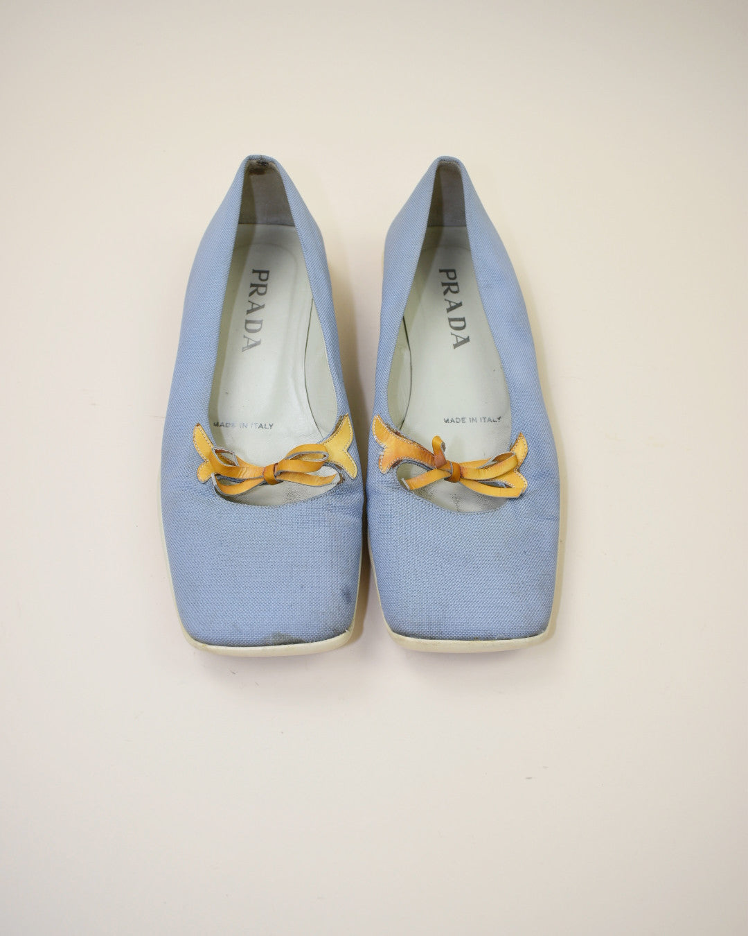 Vintage Prada Blue Flats - Size 38, 7.5