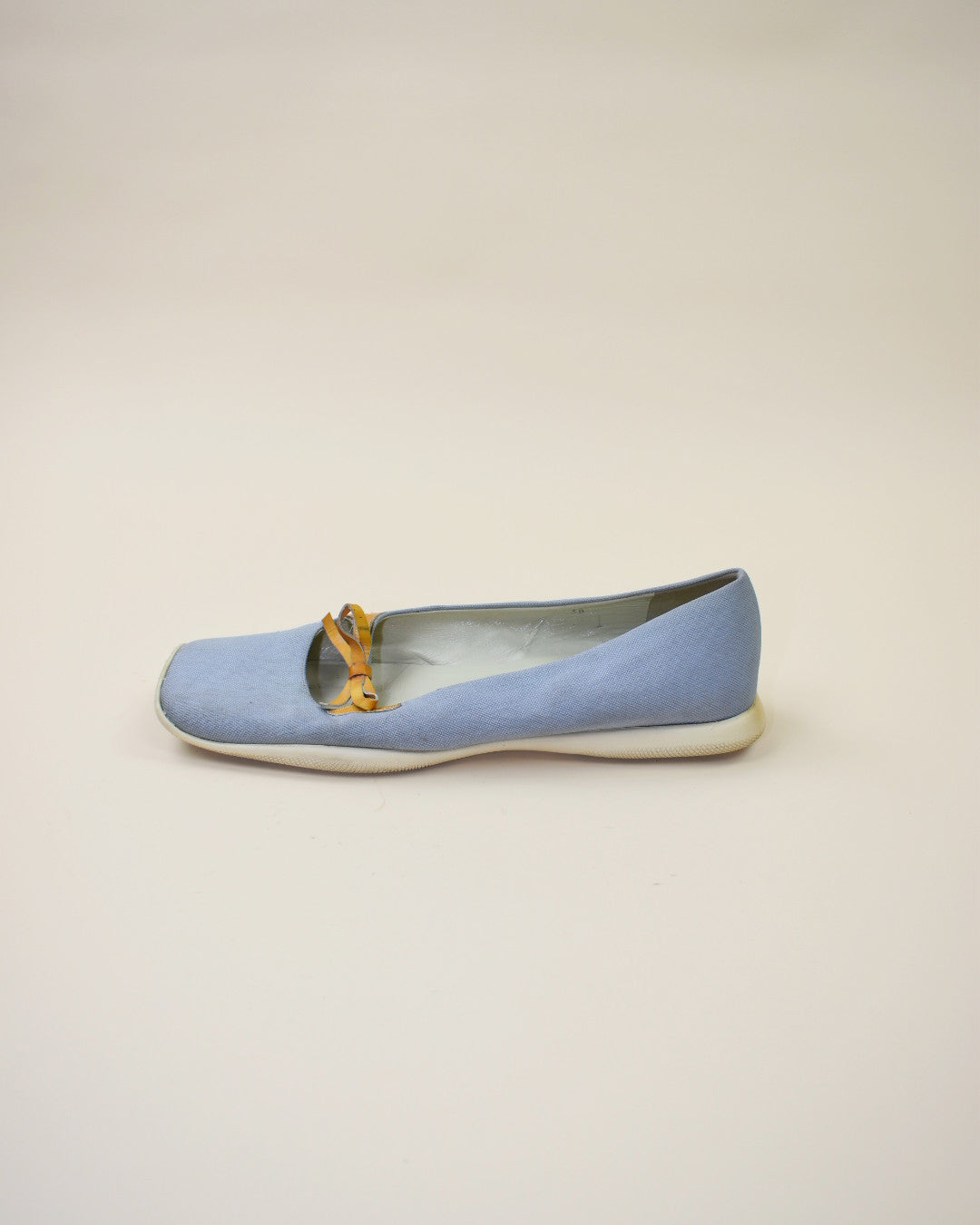 Vintage Prada Blue Flats - Size 38, 7.5