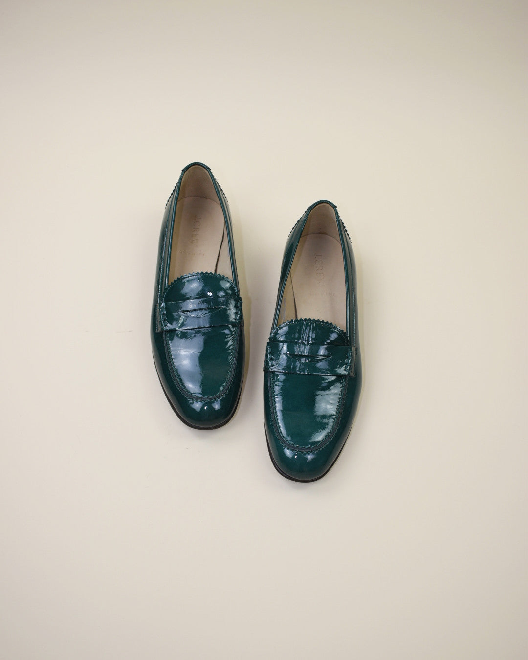Modern JCrew Patent Leather Loafers - Size 9