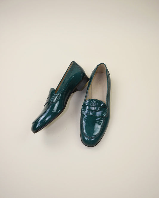 Modern JCrew Patent Leather Loafers - Size 9