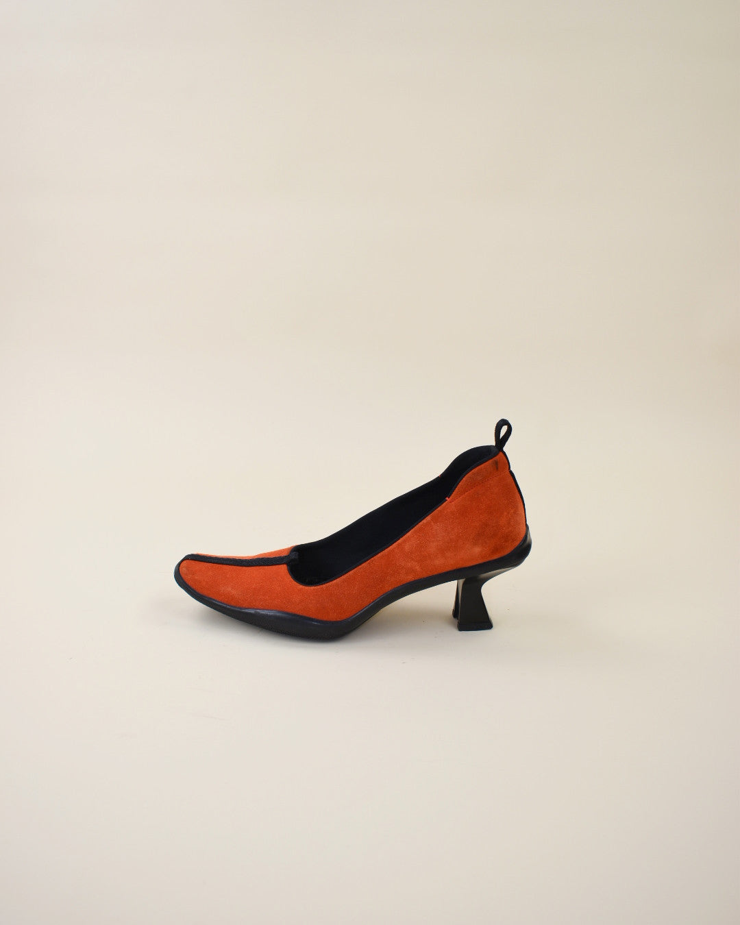 Vintage Prada Orange Suede Heels- Size 38.5, US 8