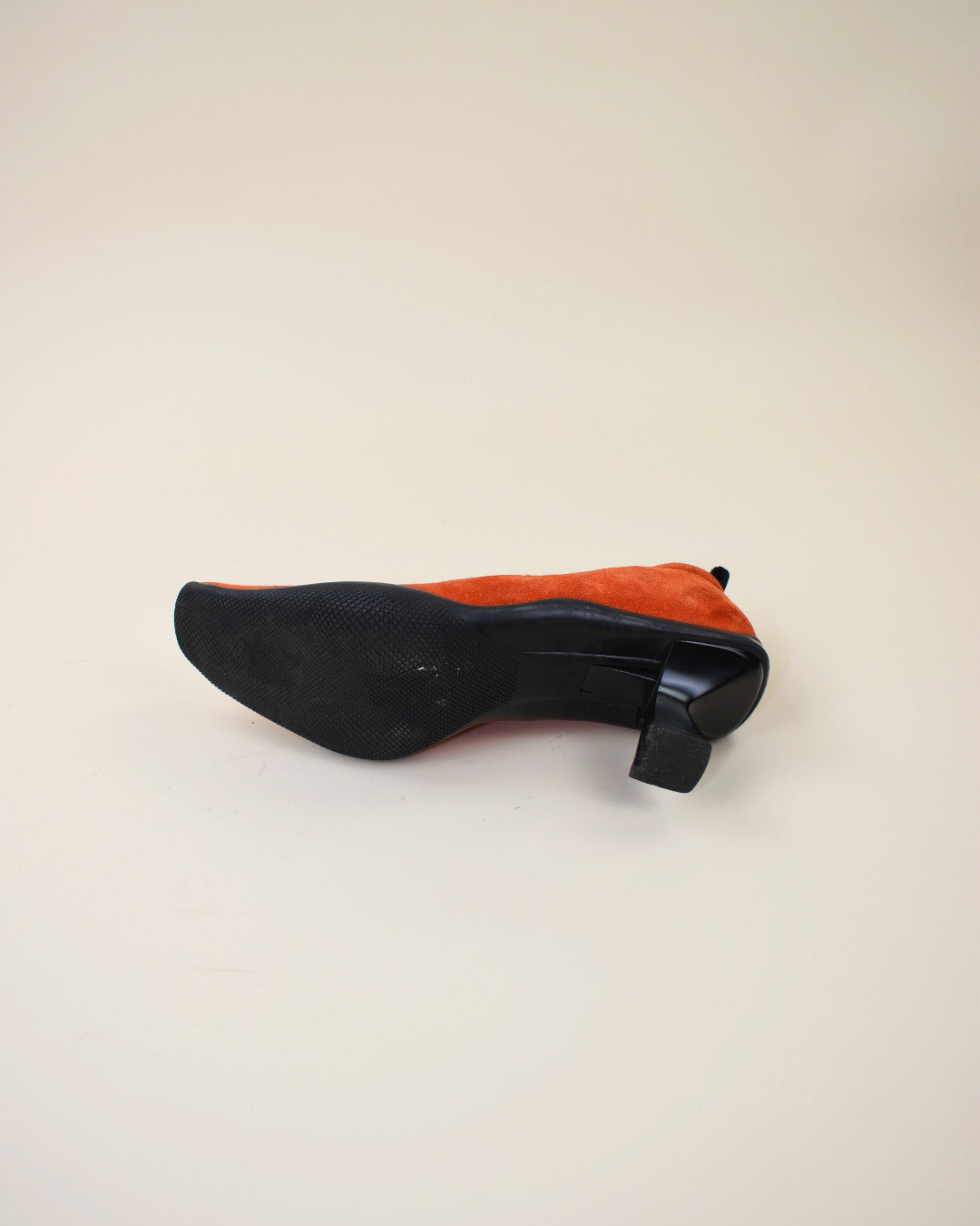 Vintage Prada Orange Suede Heels- Size 38.5, US 8