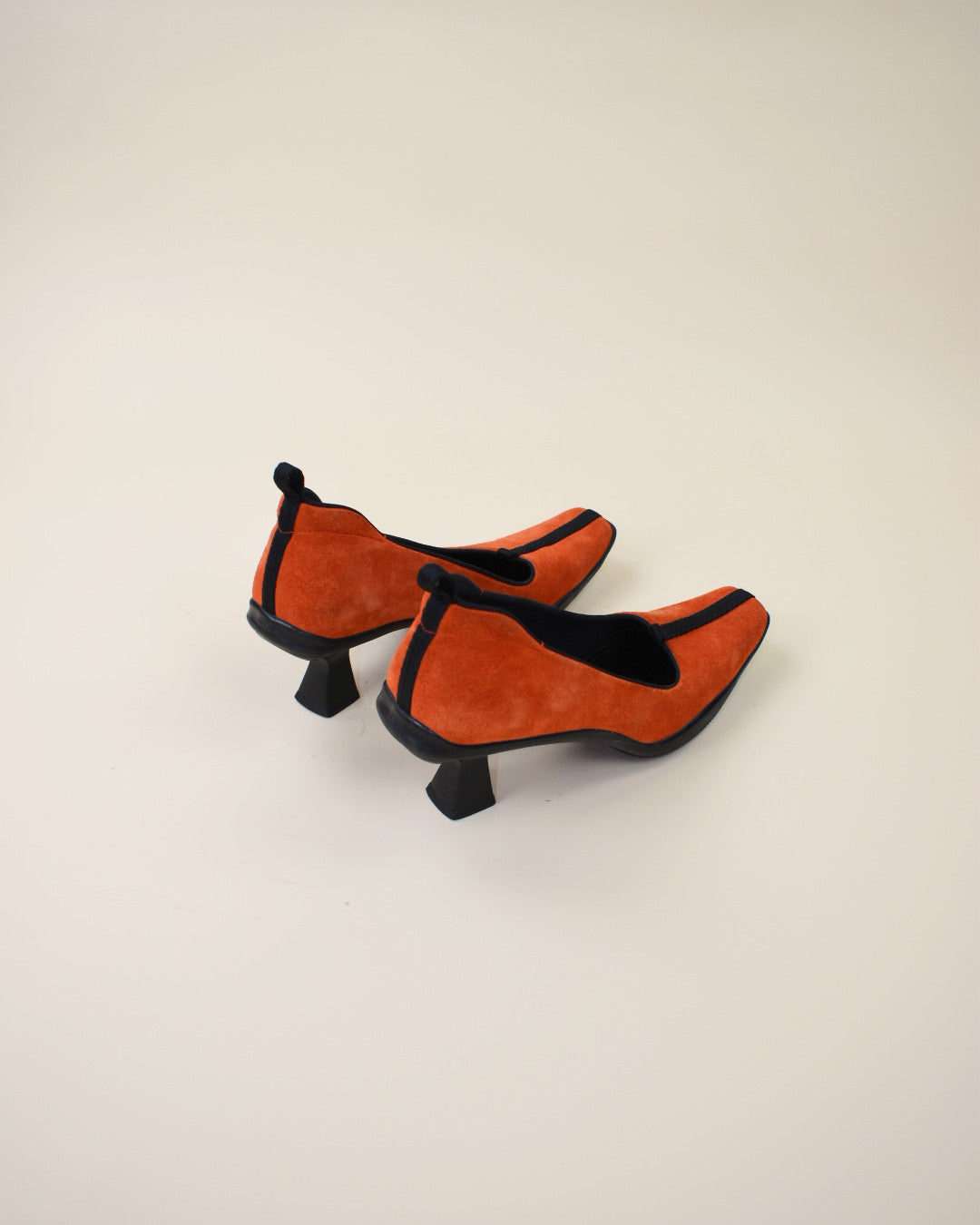 Vintage Prada Orange Suede Heels- Size 38.5, US 8