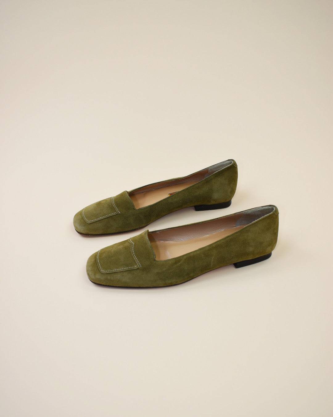 Cole Haan Olive Suede Loafers - Size 8.5