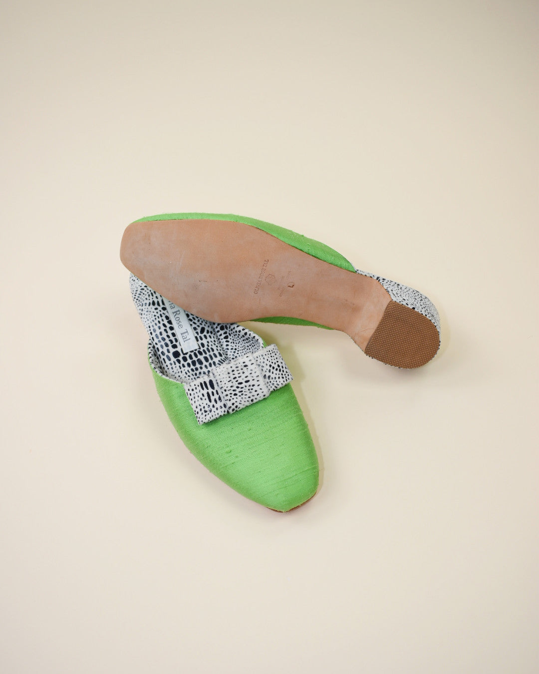 Olivia Rose Tal Silk Mules - Size 8.5