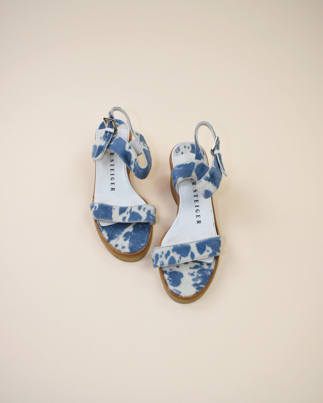 Walter Steiger Cow Hair Sandals - Size 8.5