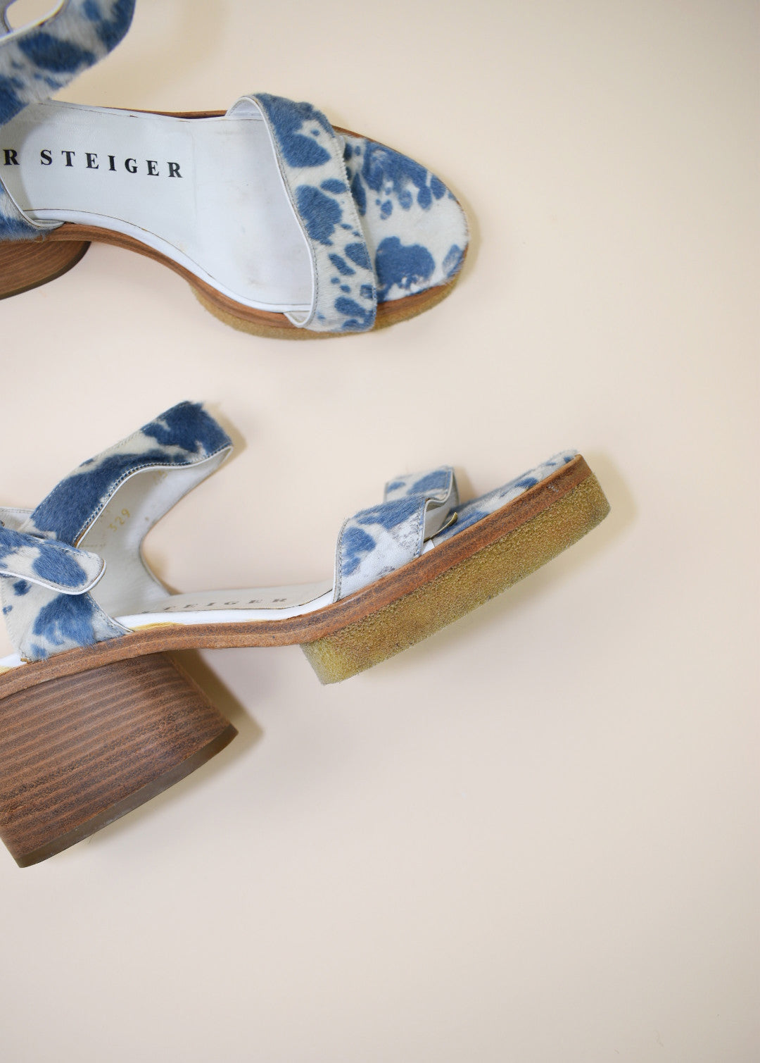 Walter Steiger Cow Hair Sandals - Size 8.5