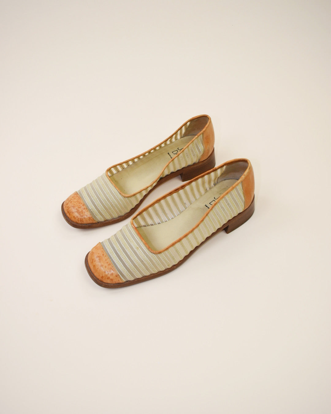 Vintage Joan and David Leather and Mesh Flats - Size 8.5