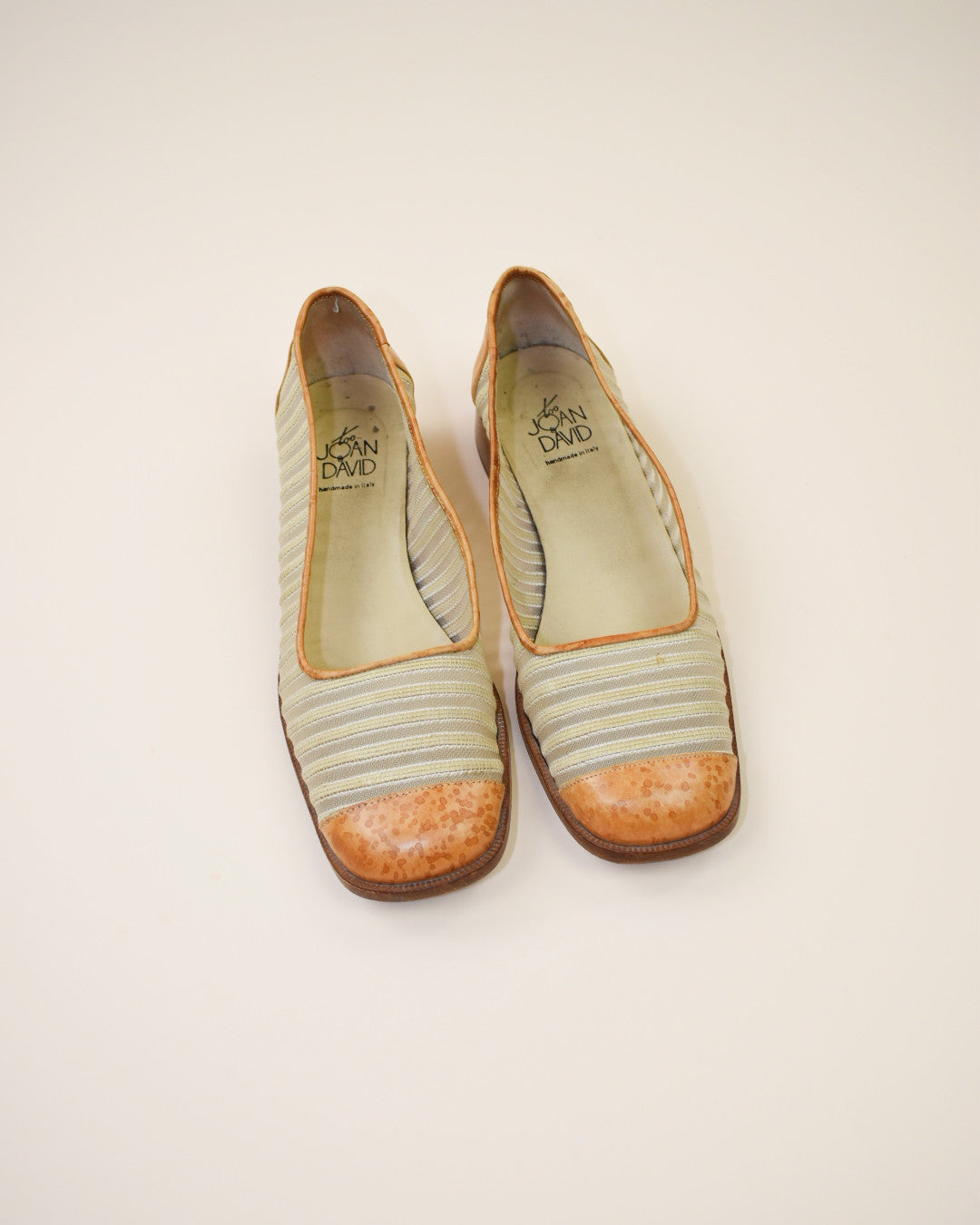 Vintage Joan and David Leather and Mesh Flats - Size 8.5