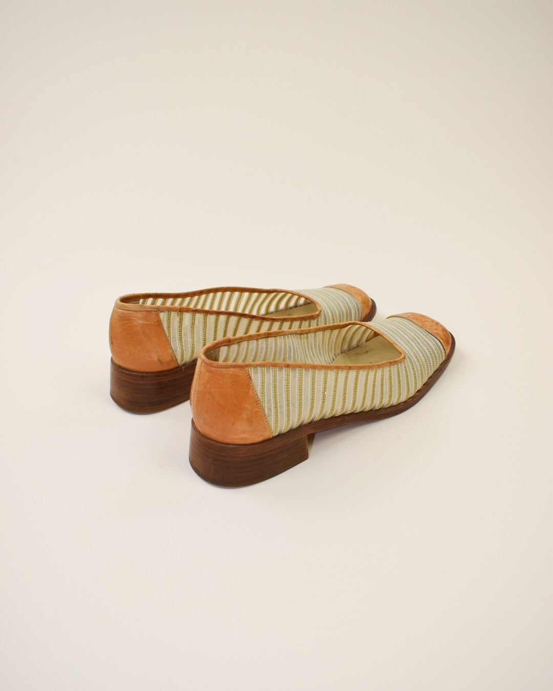 Vintage Joan and David Leather and Mesh Flats - Size 8.5