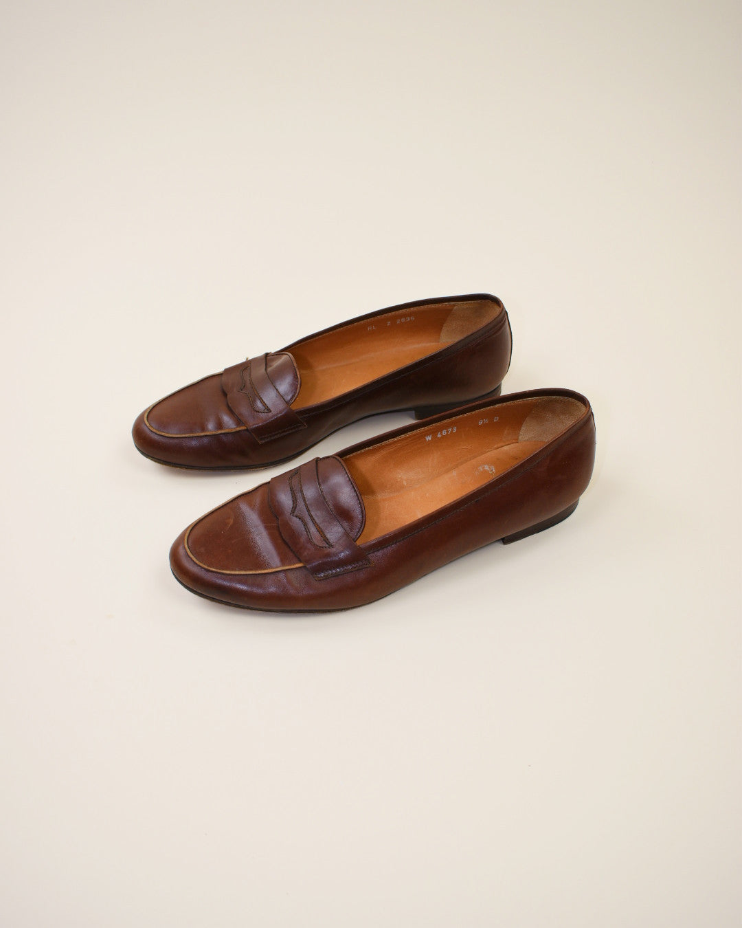 90s Ralph Lauren Brown Leather Loafer -  Size 8.5/9