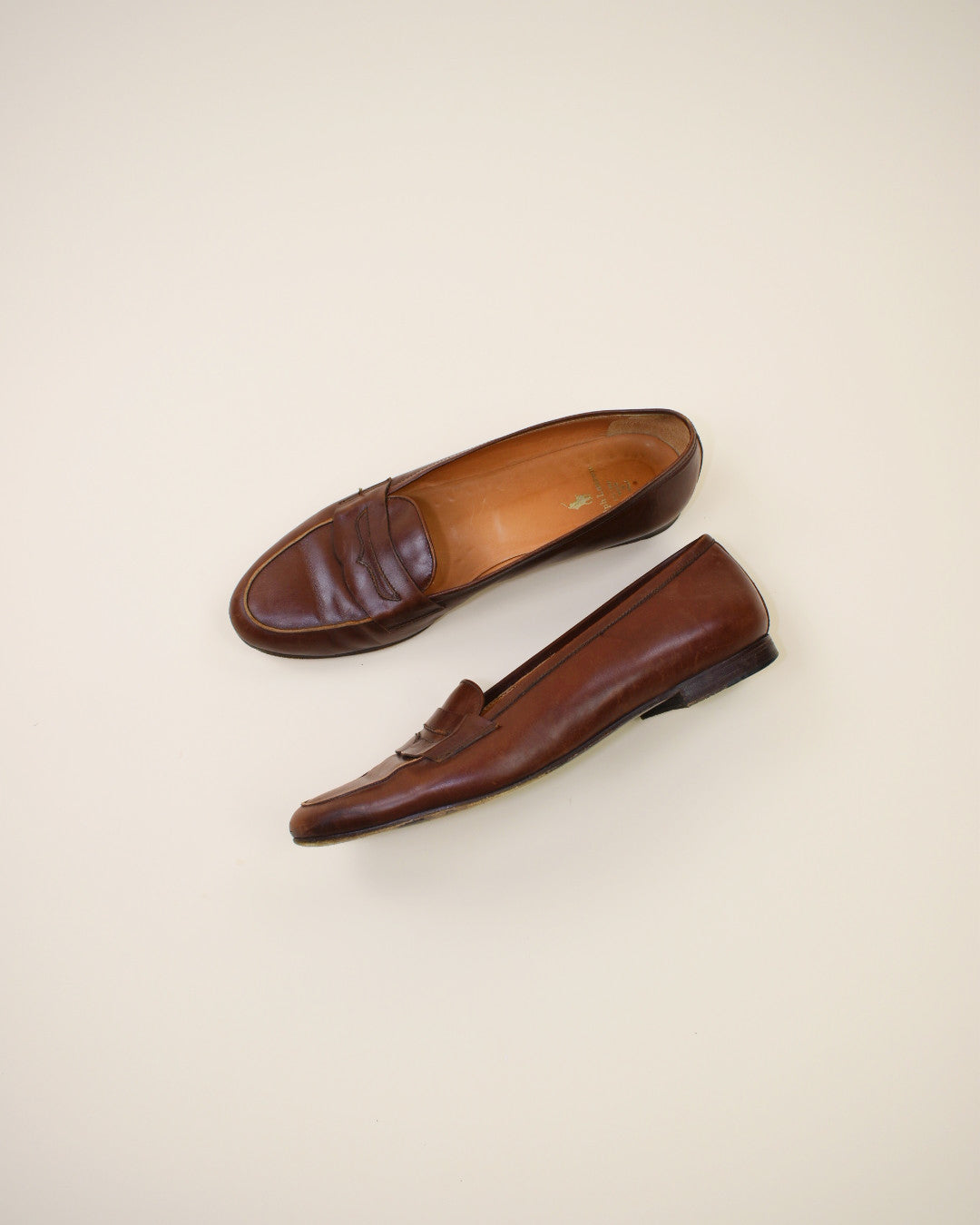 90s Ralph Lauren Brown Leather Loafer -  Size 8.5/9