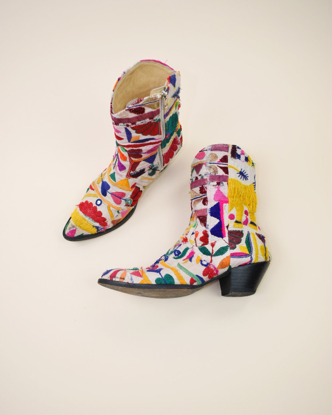 Momo New York Tapestry Western Boots - Size 38, 7.5