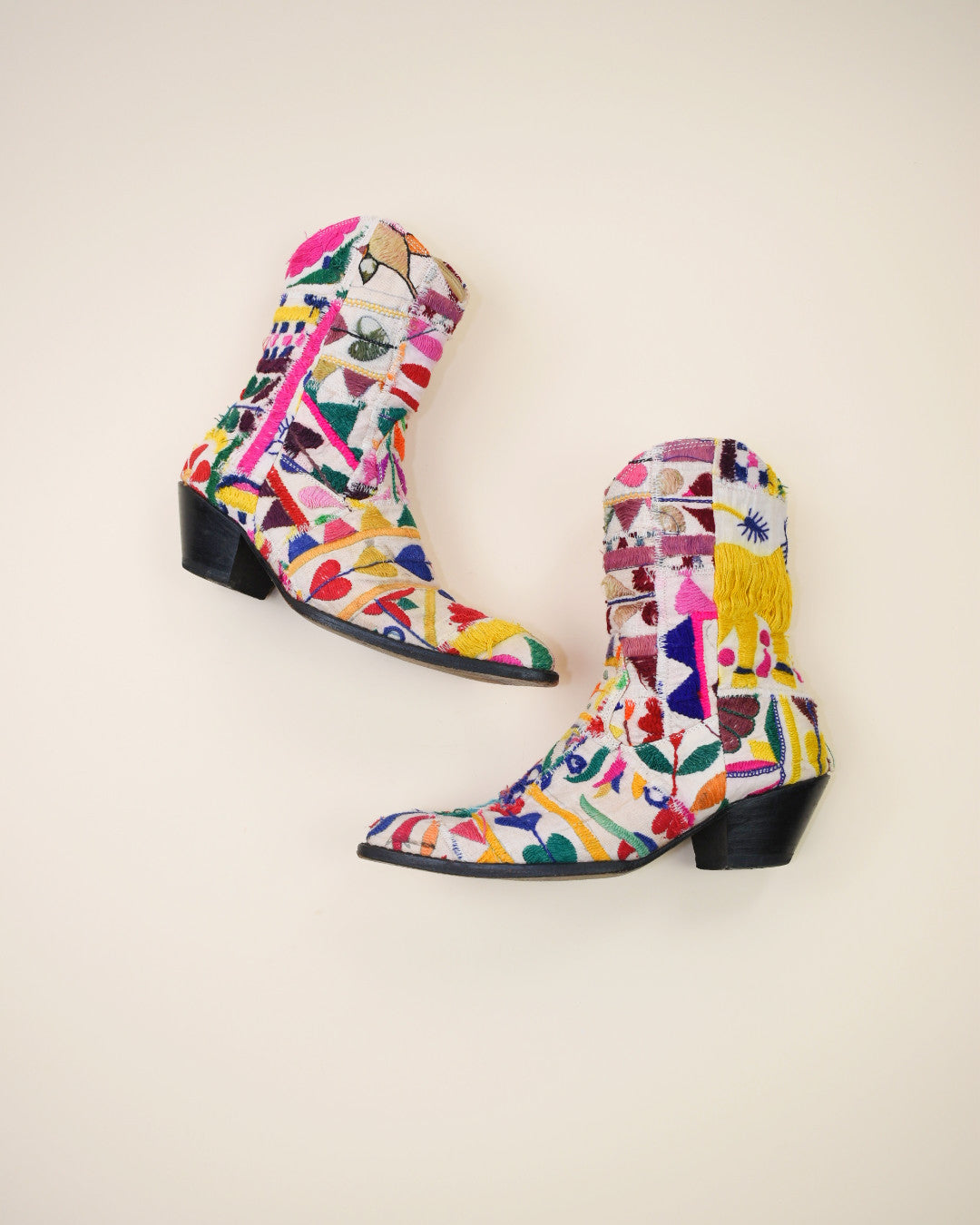 Momo New York Tapestry Western Boots - Size 38, 7.5