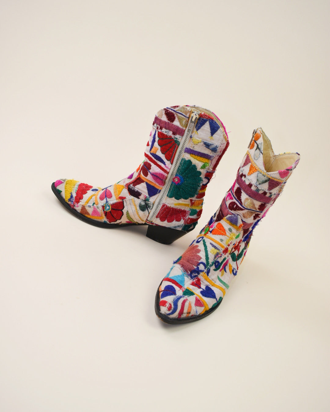 Momo New York Tapestry Western Boots - Size 38, 7.5