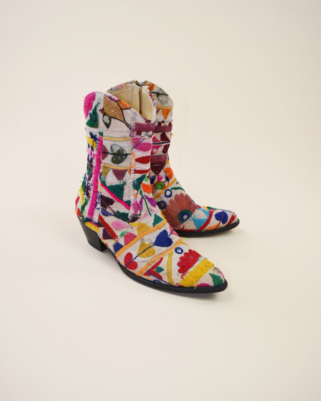 Momo New York Tapestry Western Boots - Size 38, 7.5