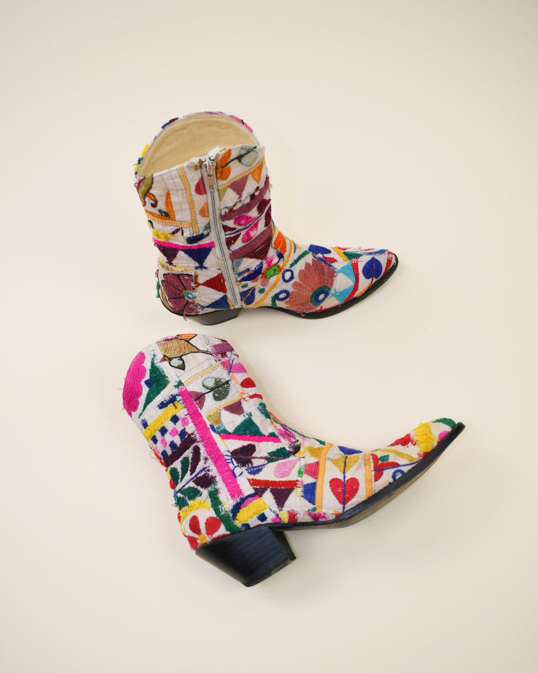 Momo New York Tapestry Western Boots - Size 38, 7.5