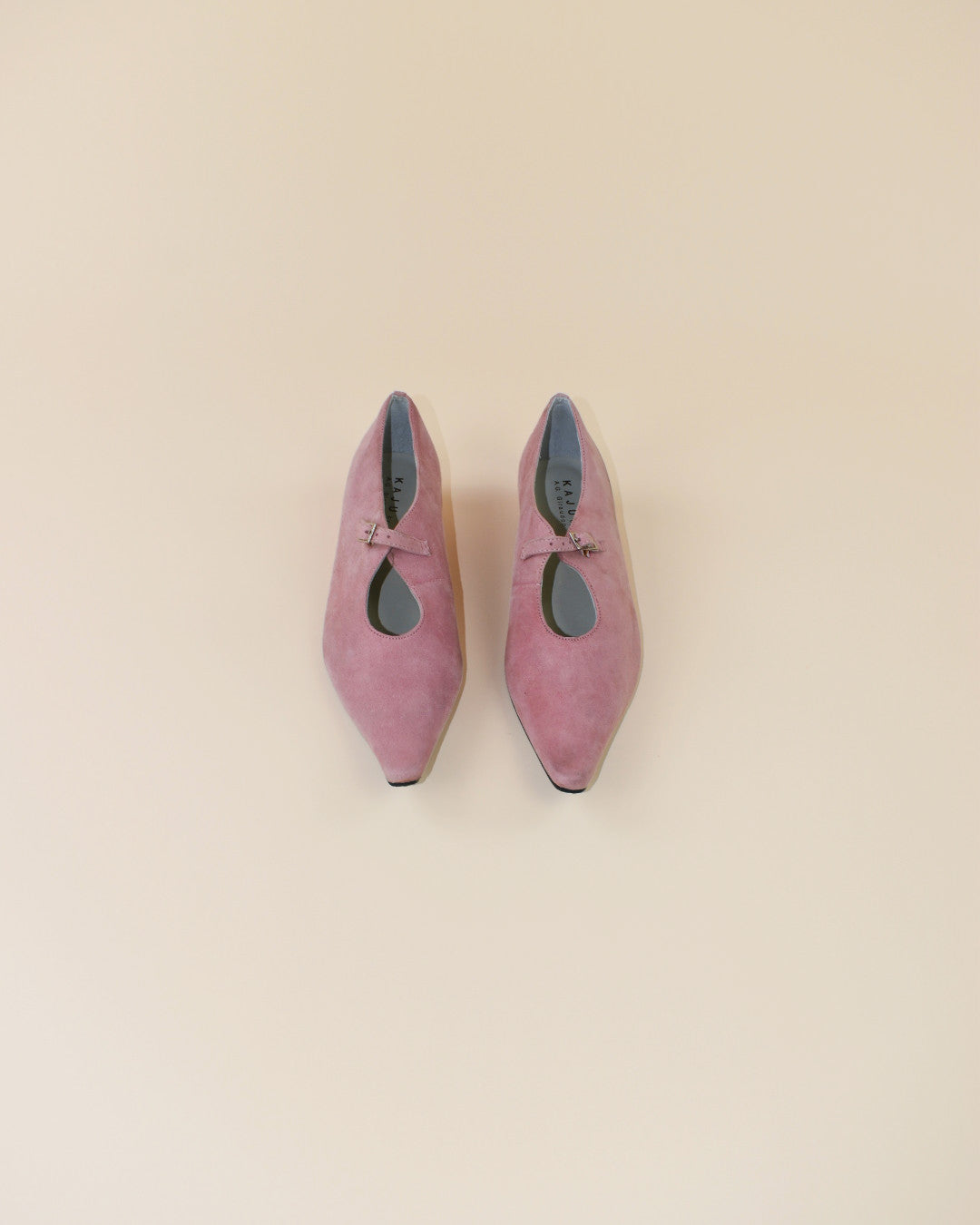 Pink Suede Mary Janes - Size 7.5