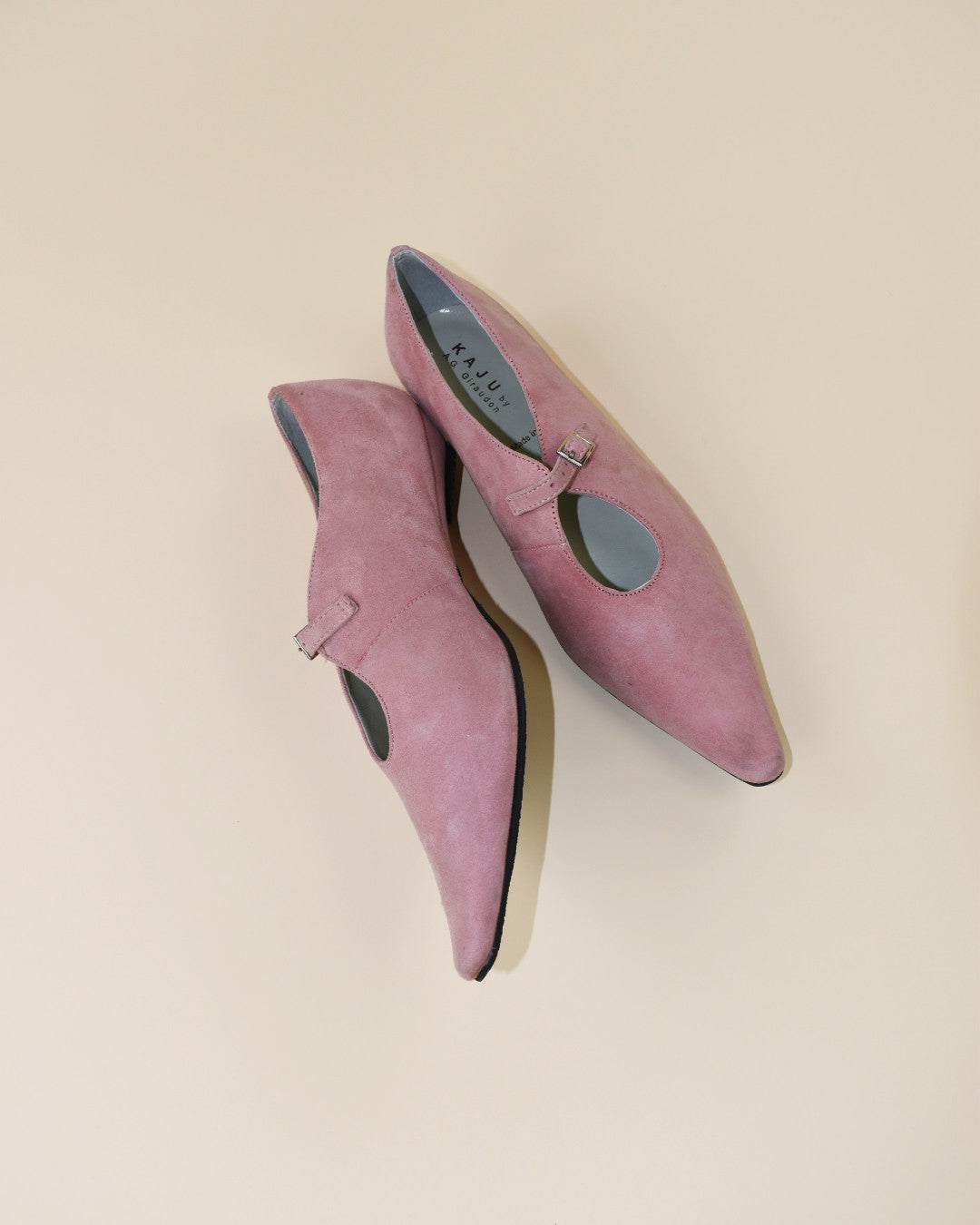 Pink Suede Mary Janes - Size 7.5