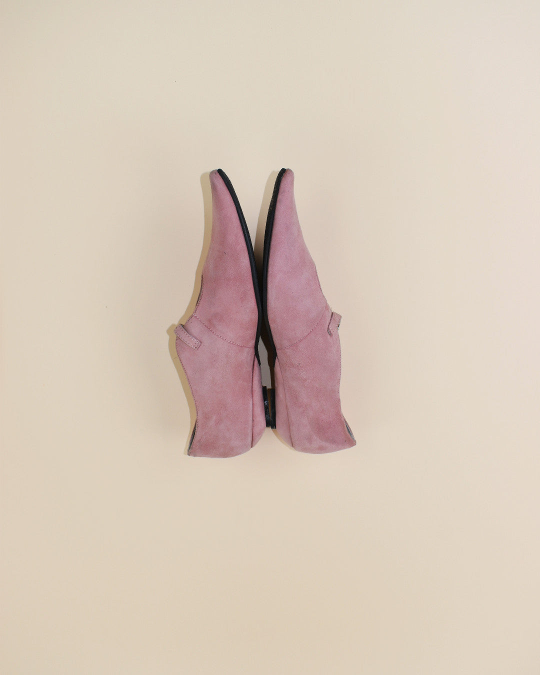 Pink Suede Mary Janes - Size 7.5