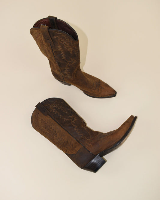 Vintage Dan Post Cowboy Boots - Size 9