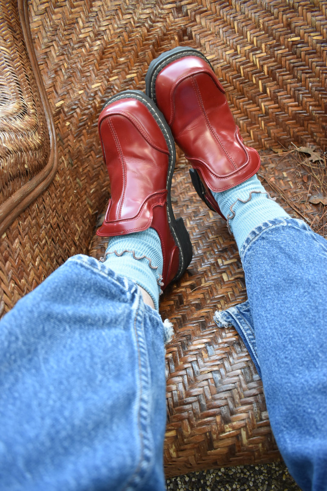 Vintage Red Fluevog Loafers - Size 8.5/9