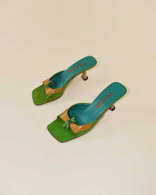 90s Prada Patent Leather Heels - Size 36.5, 6