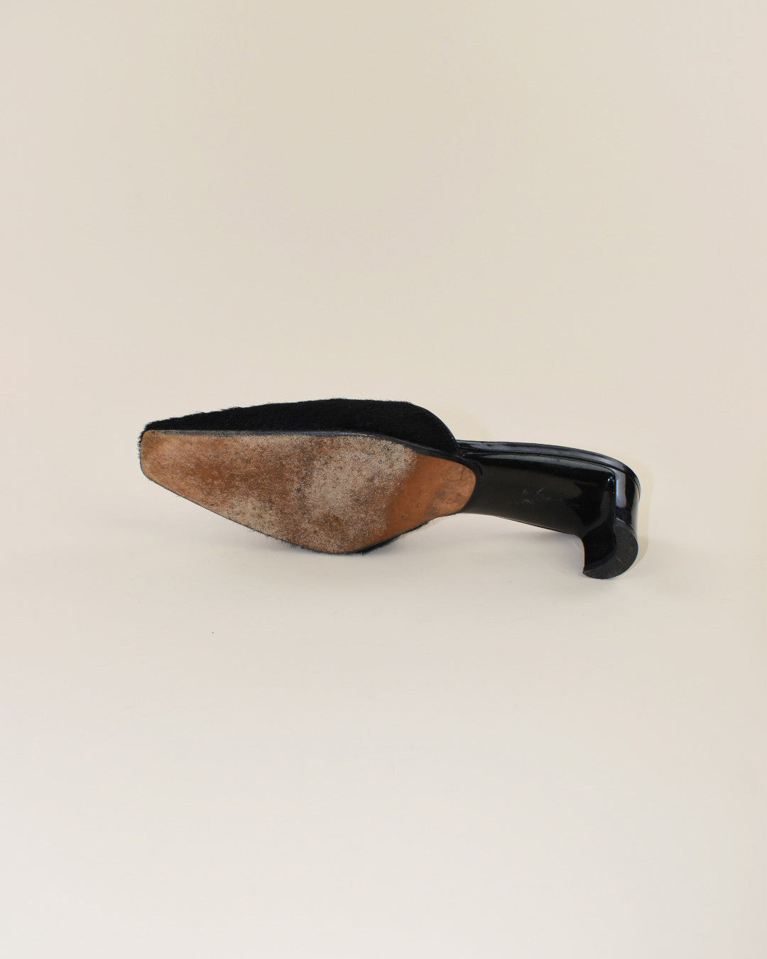 90s Anne Klein Pony Hair Mules - Size 6.5