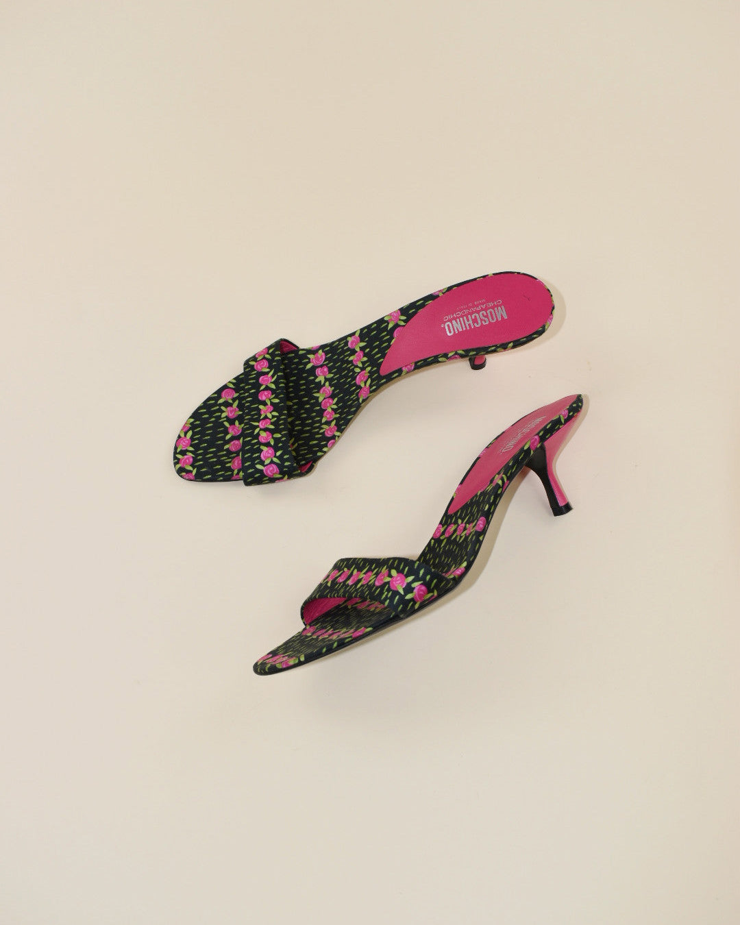 Moschino Cheap and Chic Rose Floral Heels - Size 39.5, 9