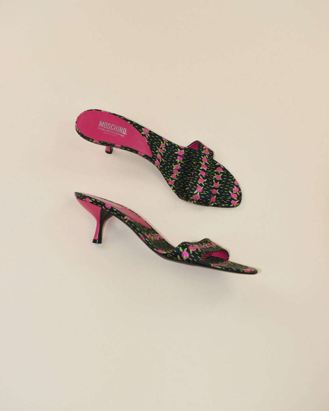 Moschino Cheap and Chic Rose Floral Heels - Size 39.5, 9