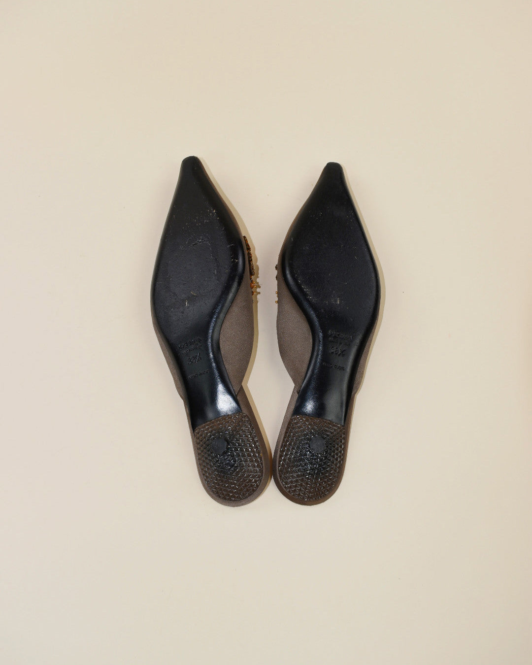 Vintage Prada Jeweled Mules - Size 38.5, 8