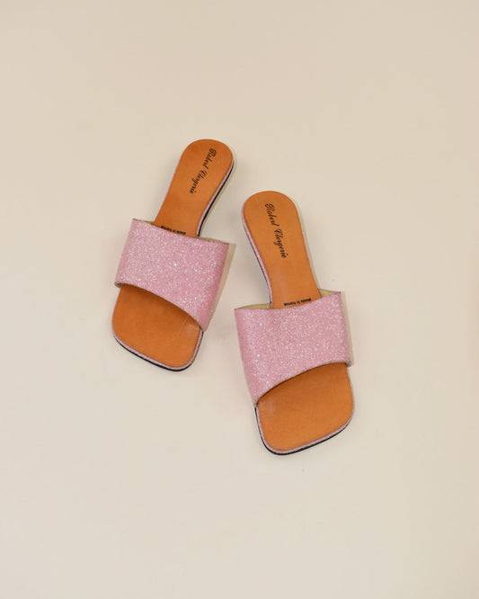 Robert Clergerie Pink Sparkle Sandals - Size 7.5