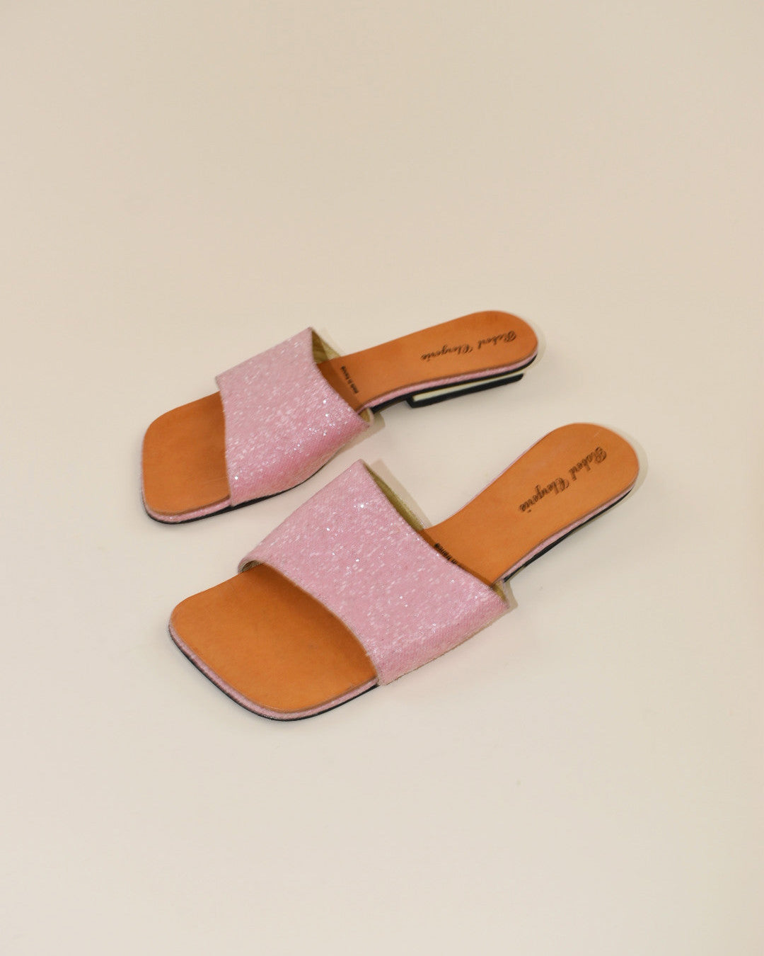 Robert Clergerie Pink Sparkle Sandals - Size 7.5