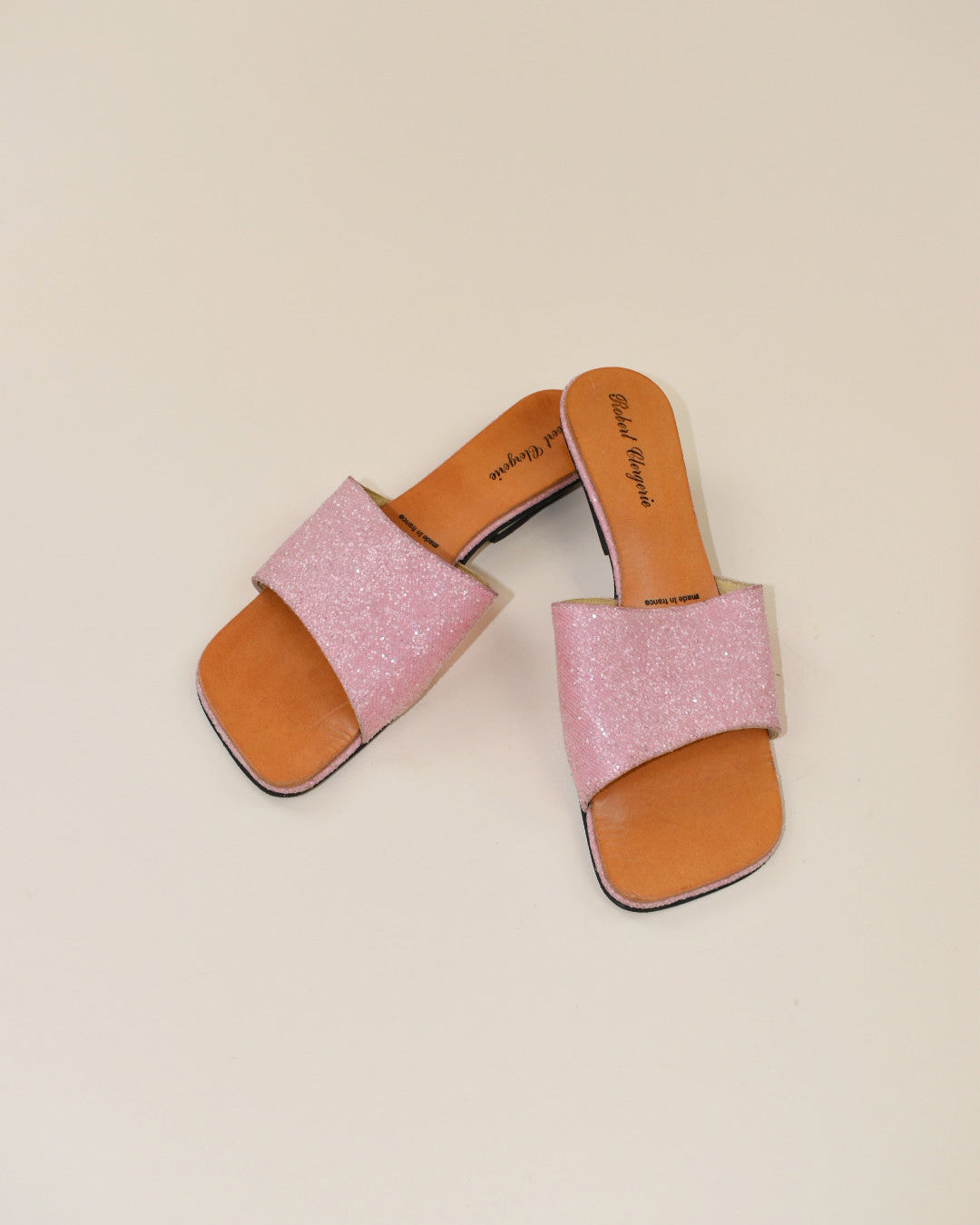 Robert Clergerie Pink Sparkle Sandals - Size 7.5
