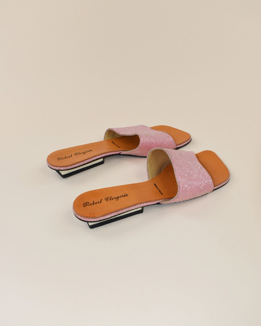 Robert Clergerie Pink Sparkle Sandals - Size 7.5