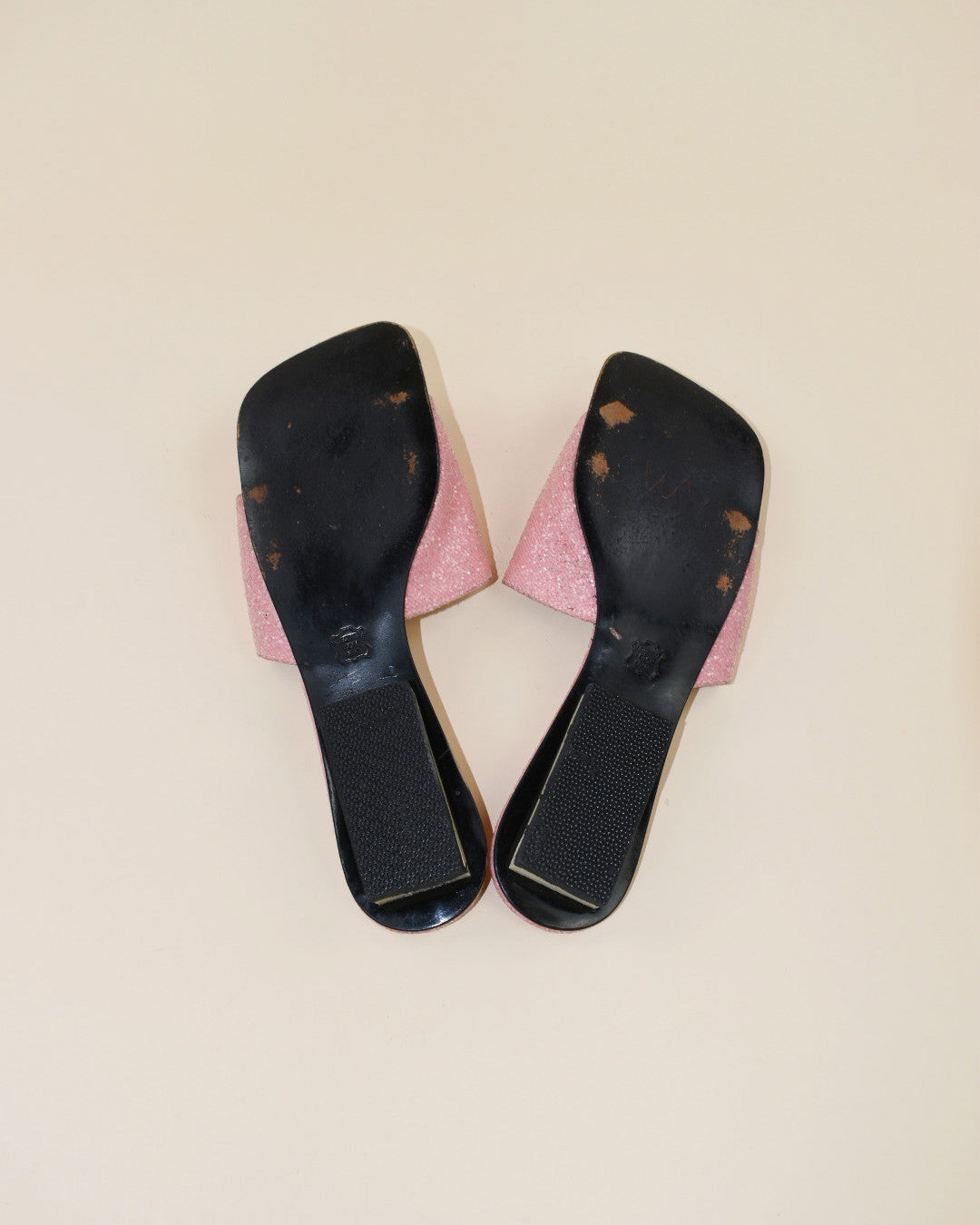 Robert Clergerie Pink Sparkle Sandals - Size 7.5
