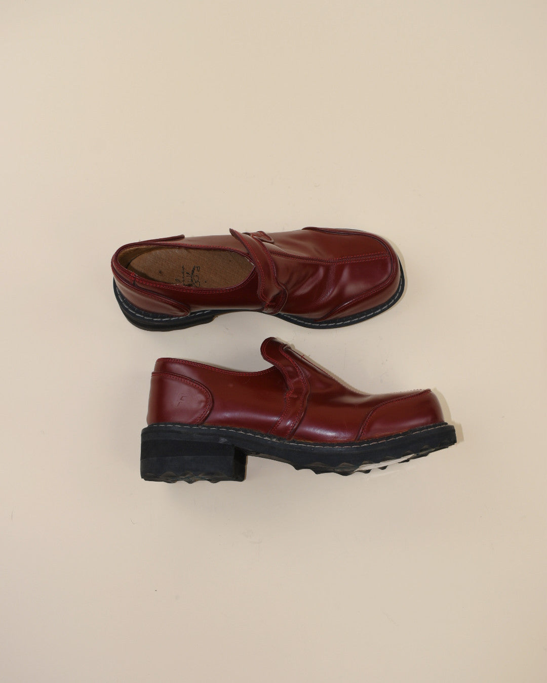 Vintage Red Fluevog Loafers - Size 8.5/9